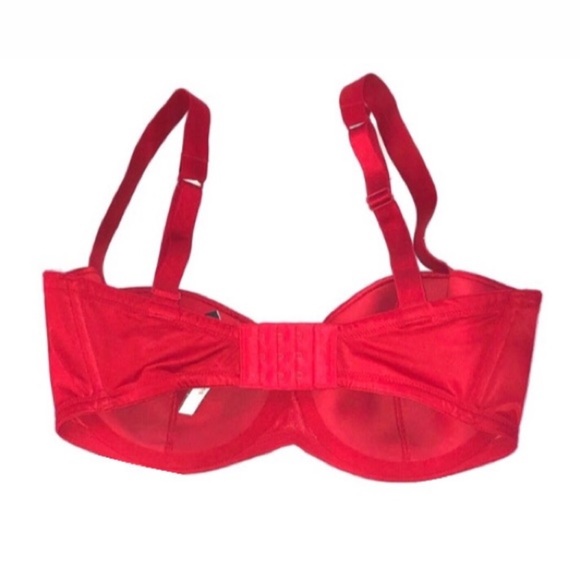 NWOT Victoria's Secret Bra 34B Very Sexy Push-up Shine Straps Red - Picture 3 of 3